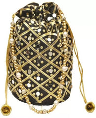 Indian Mirror Potli, Women Potli Handbag, Wedding Gifts, Wedding Favors, Return Gifts