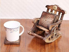 Wooden Tea Coaster Set, Antique Tea Coasters, Valentine Gift, Home Decorative, Party Favours, Wedding Gift, Return Gift, Birthday Gift