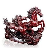 Running Horses, Feng Shui 2 Red Running Horses, Home Decor, Diwali Gift, Anniversary Gift, Housewarming Gift, Good Luck Gift
