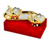 Elegant Gold Silver Plated Decorative Bowls–Perfect for Indian Wedding Gifts, Wedding Favors, & Special Occasion Gifts
