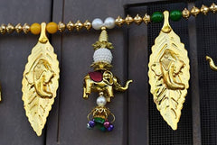 Door Hanging, Wall Toran, Bandarwal for Home Decoration, Elephent Ganesha Toran Mandir Temple, Wall Hanging, Christmas Gift, Diwali Gift