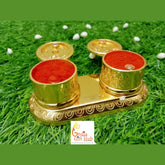 Kumkum Box, Haldi Kumkum Holders, Wedding Favor, Return Gift, Roli Chawal Platter, Kumkum Box, Birthday Gift, Christmas Gifts