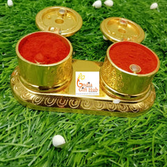 Kumkum Box, Haldi Kumkum Holders, Wedding Favor, Return Gift, Roli Chawal Platter, Kumkum Box, Birthday Gift, Christmas Gifts