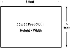 Ganesha Decorative Backdrops, Ganesha Backdrop, Housewarming Backdrop Ganesha Cloth Pooja Decoration size 5 Height and 8 width(5*8)