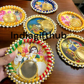 God Printed Tealight Candle Holders, Christmas gifts, Home Decorations, wedding gifts, home decor, housewarming Pooja gifts,