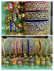Handmade Stone Adjustable Bangles for Women, Party Favour, Return Favour, Indian Wedding Gifts, Bridesmaid Gift, Return Gift, Diwali Gift
