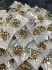 Handmade Adjustable Ring, Party Favour, Return Favour, Indian Wedding Gifts, Bridesmaid Gift, Party Return Gift New, Diwali Gift