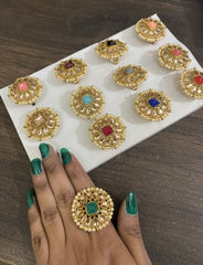 Handmade Adjustable Ring, Party Favor, Return Favor, Indian Wedding Gifts, Bridesmaid Gift, Party Return Gift New, Diwali Gift