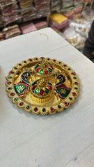 Small Haldi Kumkum Plate / Kumkum Holder/Puja Favors/ Roli Chawal Holder/ Puja Gifts/ Indian Festival/ Indian Return Gift