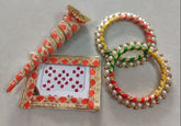 Wholesale Bangles With Décor Bindi And Décor Mehndi Cone, Wedding Gift, Return Gift, Bridesmaid Gift, Sangeet Gift, Gift To Her