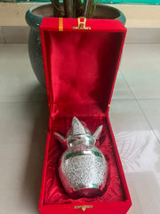 German Silver Mangal Kalash With Velvet Gift Box, Lota and Nariyal/Festival Wedding Gift/Religion, Return Gifts, Wedding Gifts, Party Favor
