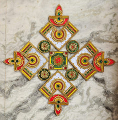 Acrylic Rangoli, Indian Housewarming Gift, Diwali Décor, Diwali Gift, Rangoli Décor, Rangoli Set, Diwali Rangoli, Puja Décor, Tabletop Décor