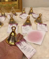 Kissing Bells Wedding Bells Ring For A kiss wedding favor, Return Gifts, Wedding Gifts, Temple Pooja, Diwali Gift
