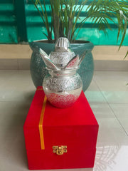 German Silver Mangal Kalash With Velvet Gift Box, Lota and Nariyal/Festival Wedding Gift/Religion, Return Gifts, Wedding Gifts, Party Favor