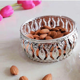 Exclusive 4-inch Containers In Metal, Silver And Golden Finish Wedding Favor, Indian Wedding Gift, Return Gift, Housewarming/Diwali Gift