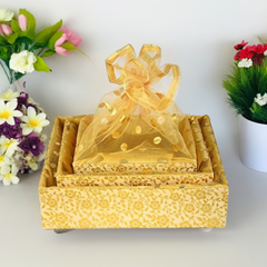 3 Set Unique Decorative Gift Hamper Baskets, Dry Fruit Gifting Box, Wedding Gift, Baby Shower Gift Packing,Return Gift, Gift For Her,