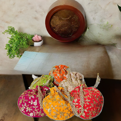 Traditional Velvet Potli, Women Handbag, Handmade Bag, Diwali Gift, Wedding Favours, Return Gift