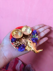 Set of 4 Kumkum Box, Haldi Kumkum Holders, Wedding Favor, Return Gift, Roli Chawal Platter, Kumkum Box, Diwali Gift, Home Decor,