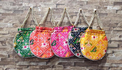 Wholesale Traditional Indian Potli, Women Handbag, Mothers Gift, Clutch Purse, Wedding Favour