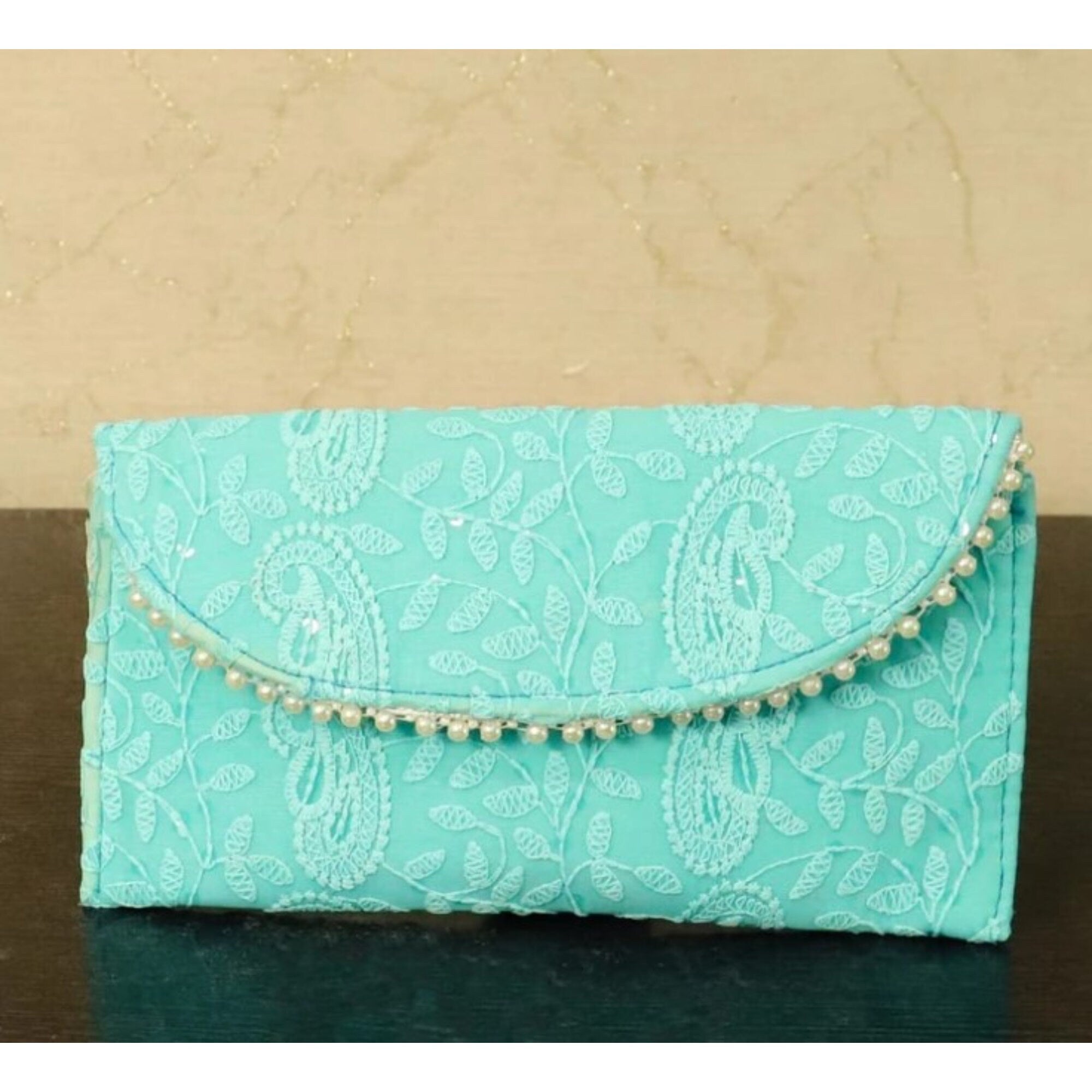 All over thread embroidery Clutch Bag For Women, Marriage Gifts, Indian Return Gifts, Return Favor