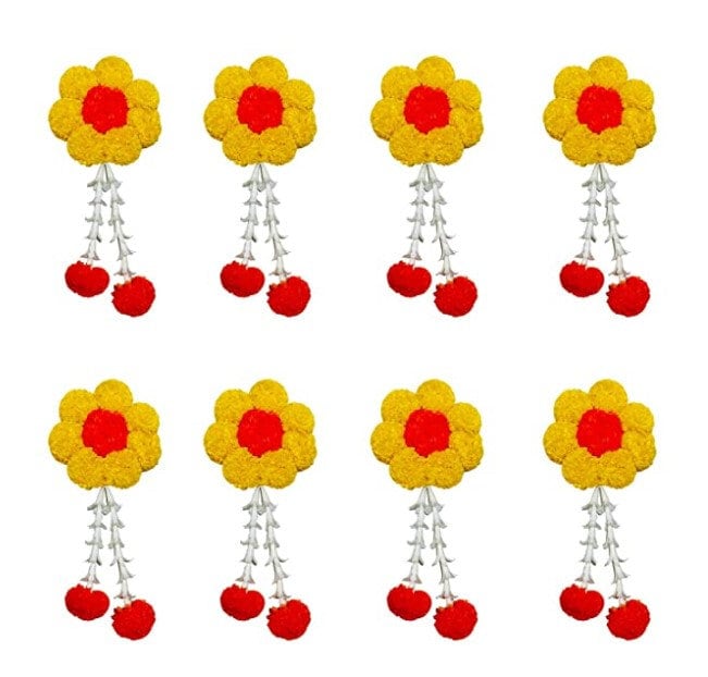 Set of 12 Pcs Flower Decoration, Wall Backdrop, Traditional Wall Art, Decorative Hanging, Wedding Wall Decor, Housewarming Decor, Home Decor
