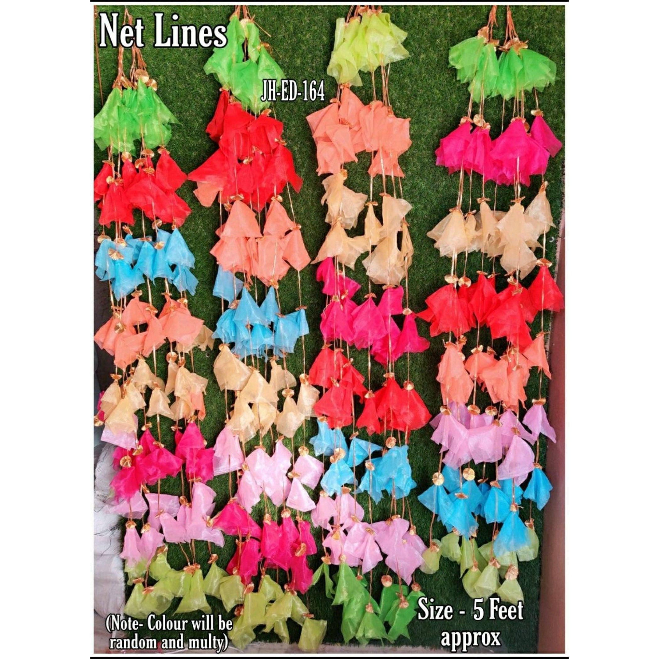 Wall Art Decor Colorful Net Hangings, Pooja Decor Hangings, Party Decor Gift, Festival Gift, Wall Decor Gift, Gift For Her