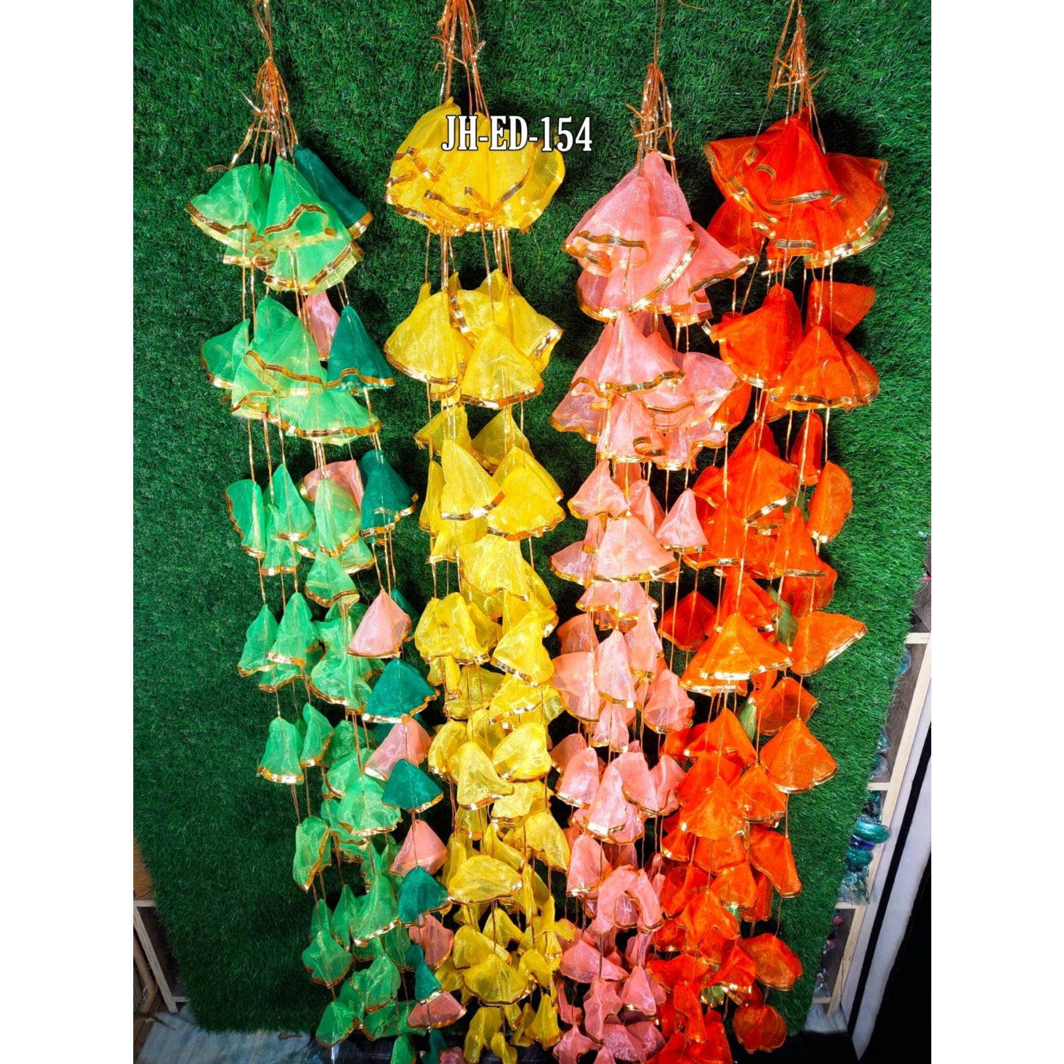 Wall Art Decor Colorful Net Hangings, Pooja Decor Hangings, Party Decor Gift, Festival Gift, Wall Decor Gift, Gift For Her