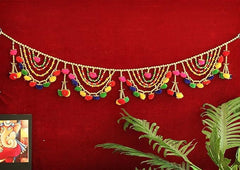 Pack Of 2 Pcs Handmade Door Bandarwal, Home Decor, Indian Toran, Indian Wedding favors, Tea Party Decor, Diwali Gift, Festive Decoration