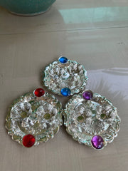 Stone Plate With Kumkum Chawal Bowls Set, Wedding Favor, Return Gifts, Roli Chawal Platter, Handmade Kumkum Box, Birthday/Christmas Gifts