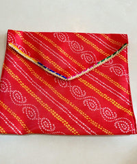 Indian Bandhani Saree Covers, Saree Cover, Christmas Gift, Wedding Favors, Indian Gifts, Indian Handicraft, Silk Saree Covers, Return Favors