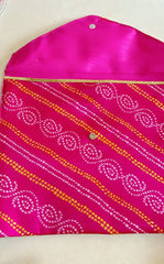 Indian Bandhani Saree Covers, Saree Cover, Christmas Gift, Wedding Favors, Indian Gifts, Indian Handicraft, Silk Saree Covers, Return Favors