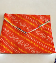 Indian Bandhani Saree Covers, Saree Cover, Christmas Gift, Wedding Favors, Indian Gifts, Indian Handicraft, Silk Saree Covers, Return Favors