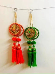 Indian Wedding Decoration, Mehndi Décor, Party Backdrop, Windchime Pair, Wall Art Showpiece, Decorative Hanging, Diwali Gift, Home Décor